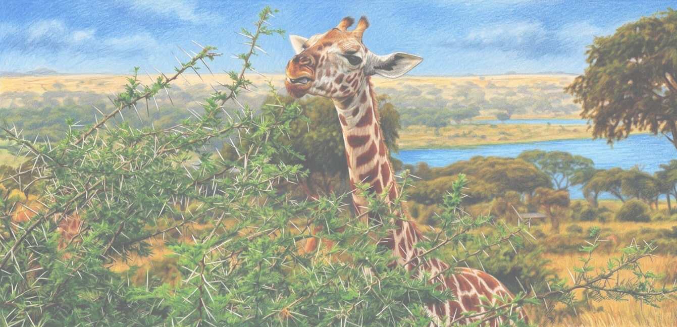 Giraffe drawing